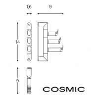 MEDIDAS COLGADOR TRIPLE MICRA COSMIC